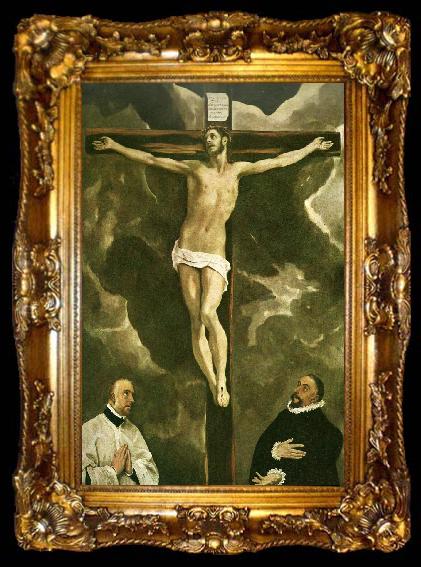 framed  El Greco christ on the cross, ta009-2